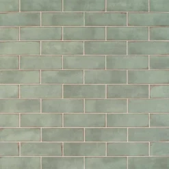 Santa Fe Green 3.93 in. x 11.96 in. Polished Ceramic Wall Tile (10.76 sq. ft./Case) by Ivy Hill Tile -The Elite Tile Sales Store green ivy hill tile ceramic tile ext3rd106067 c3 1000