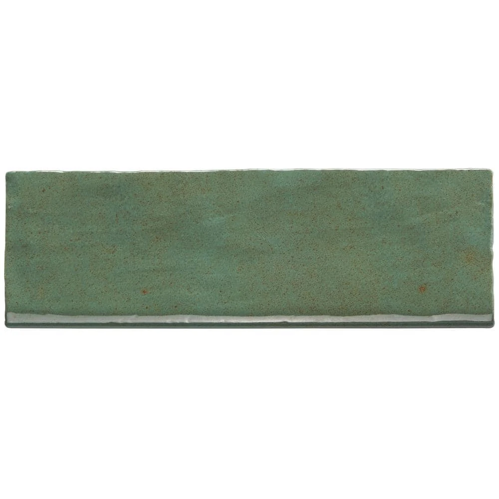 Kingston Green 3 in. x 8 in. Glazed Ceramic Bullnose Tile by Ivy Hill Tile 3 Kingston Green 3 in. x 8 in. Glazed Ceramic Bullnose Tile by Ivy Hill Tile