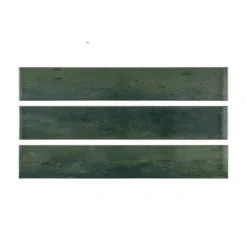 Typhoon Green 3 in. x 18 in. Subway Gloss Porcelain Wall and Floor Tile (10.76 sq. ft./Case) by Jeffrey Court -The Elite Tile Sales Store green jeffrey court porcelain tile 13060 c3 1000