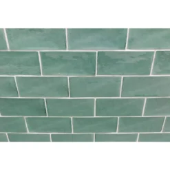 Catalina Green Lake 3 in. x 6 in. Polished Ceramic Subway Wall Tile (5.38 sq.ft./case) by Ivy Hill Tile -The Elite Tile Sales Store green lake ivy hill tile ceramic tile ext3rd101721 44 1000