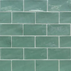 Catalina Green Lake 3 in. x 6 in. Polished Ceramic Subway Wall Tile (5.38 sq.ft./case) by Ivy Hill Tile -The Elite Tile Sales Store green lake ivy hill tile ceramic tile ext3rd101721 c3 1000