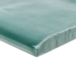 Catalina Green Lake 3 in. x 6 in. Polished Ceramic Wall Bullnose Tile by Ivy Hill Tile -The Elite Tile Sales Store green lake ivy hill tile tile trim ext3rd101715 4f 1000