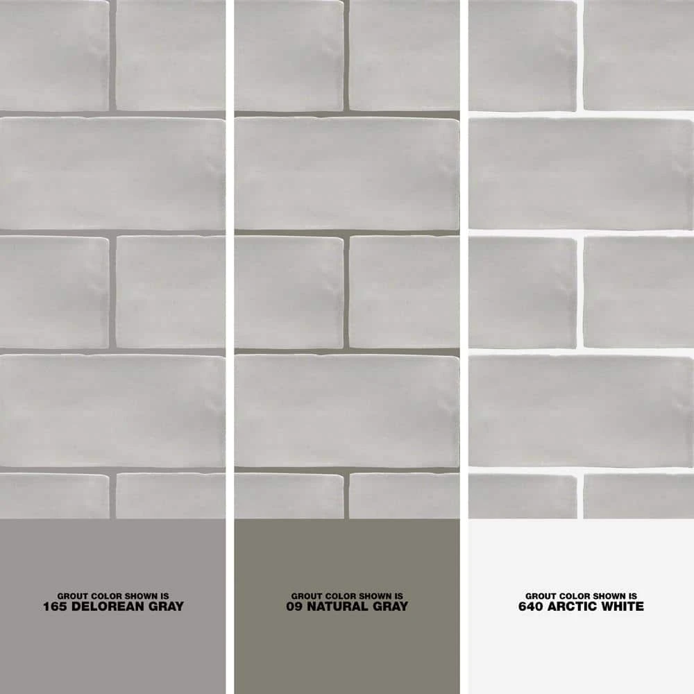 Catalina Gris 3 in. x 6 in. Polished Ceramic Subway Wall Tile (5.38 sq.ft./case) by Ivy Hill Tile 5 Catalina Gris 3 in. x 6 in. Polished Ceramic Subway Wall Tile (5.38 sq.ft./case) by Ivy Hill Tile - Image 3