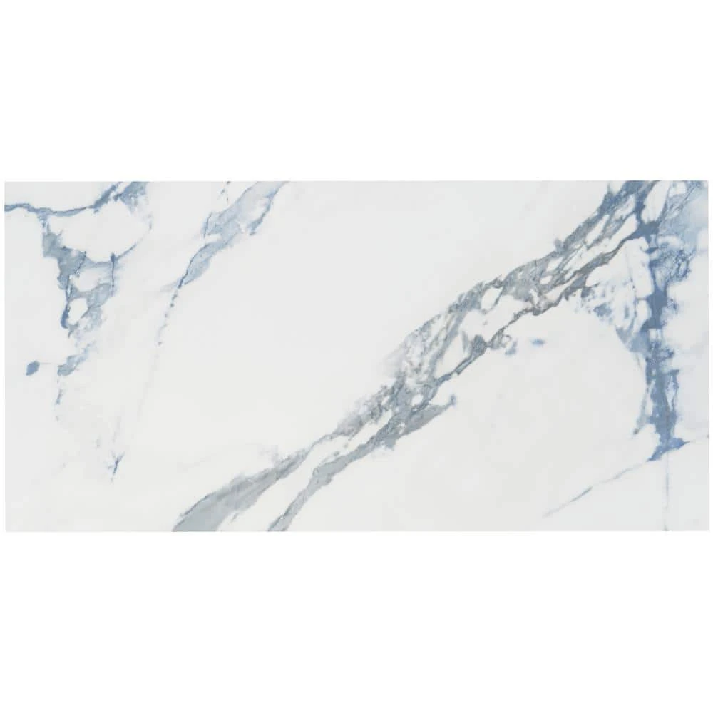 Calacatta Indigo 12 in. x 24 in. Matte Porcelain Floor and Wall Tile (6 pieces/11.62 sq. ft./Case) by Ivy Hill Tile 5 Calacatta Indigo 12 in. x 24 in. Matte Porcelain Floor and Wall Tile (6 pieces/11.62 sq. ft./Case) by Ivy Hill Tile - Image 3