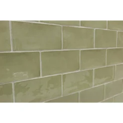 Catalina Kale 3 in. x 6 in. Polished Ceramic Subway Wall Tile (5.38 sq.ft./case) by Ivy Hill Tile -The Elite Tile Sales Store kale ivy hill tile ceramic tile ext3rd101723 1f 1000