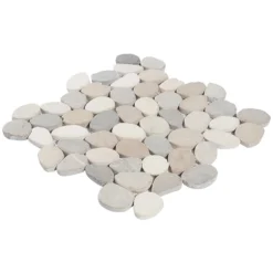 Countryside Sliced Round 11.81 in. x 11.81 in. Light Blend Floor and Wall Mosaic (0.97 sq. ft. / sheet) by Ivy Hill Tile -The Elite Tile Sales Store light blend ivy hill tile mosaic tile ext3rd105054 fa 1000