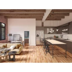 Maple Monticello 6 in. x 48 in. Waterproof Rigid Core Click-Lock Luxury Vinyl Plank Flooring (27.39 sq. ft. / case) by Ivy Hill Tile -The Elite Tile Sales Store maple monticello ivy hill tile vinyl plank flooring ext3rd105852 1f 1000