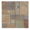 Rust Block Medley 11.75 in. x 11.75 in. Slate Wall and Floor Mosaic Tile (0.938 sq. ft./Each) by Jeffrey Court -The Elite Tile Sales Store multi color jeffrey court mosaic tile 99124 64 1000