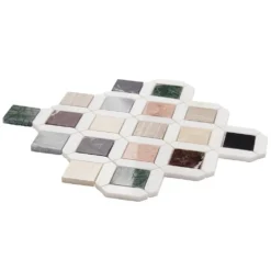 Lula Multicolor 11.92 in. x 11.92 in. Polished Marble Floor and Wall Tile (0.98 sq. ft./Each) by Ivy Hill Tile -The Elite Tile Sales Store multicolor ivy hill tile marble tile ext3rd106598 1f 1000