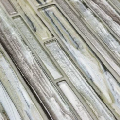 Midtown Sense Railroad Mutlicolor 11 .87 in. x 12.62 in. Polished Glass Wall Tile (1.04 sq. ft.) by Ivy Hill Tile -The Elite Tile Sales Store multicolor ivy hill tile mosaic tile ext3rd104720 1f 1000