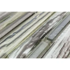 Midtown Sense Railroad Mutlicolor 11 .87 in. x 12.62 in. Polished Glass Wall Tile (1.04 sq. ft.) by Ivy Hill Tile -The Elite Tile Sales Store multicolor ivy hill tile mosaic tile ext3rd104720 c3 1000