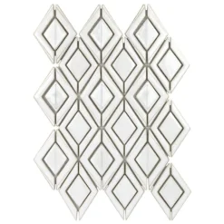 Delphi Jewel Natural White 12 in. x 16 in. Polished Ceramic Mosaic Tile (1.19 sq. ft./Sheet) by Ivy Hill Tile 12 Delphi Jewel Natural White 12 in. x 16 in. Polished Ceramic Mosaic Tile (1.19 sq. ft./Sheet) by Ivy Hill Tile -The Elite Tile Sales Store natural white ivy hill tile ceramic tile ext3rd100359 1f 1000