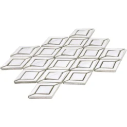 Delphi Jewel Natural White 12 in. x 16 in. Polished Ceramic Mosaic Tile (1.19 sq. ft./Sheet) by Ivy Hill Tile 13 Delphi Jewel Natural White 12 in. x 16 in. Polished Ceramic Mosaic Tile (1.19 sq. ft./Sheet) by Ivy Hill Tile -The Elite Tile Sales Store natural white ivy hill tile ceramic tile ext3rd100359 44 1000