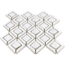 Delphi Jewel Natural White 12 in. x 16 in. Polished Ceramic Mosaic Tile (1.19 sq. ft./Sheet) by Ivy Hill Tile 14 Delphi Jewel Natural White 12 in. x 16 in. Polished Ceramic Mosaic Tile (1.19 sq. ft./Sheet) by Ivy Hill Tile -The Elite Tile Sales Store natural white ivy hill tile ceramic tile ext3rd100359 fa 1000