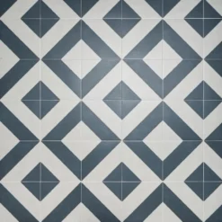 Anya Navy Diagonal Square 9 in. x 9 in. Glazed Porcelain Floor and Wall Tile (10.76 sq. ft./Case) by Ivy Hill Tile -The Elite Tile Sales Store navy ivy hill tile porcelain tile ext3rd105146 76 1000