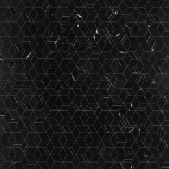 Utopia Nero 13.58 in. x 11.73 in. Polished Marble and Brass Wall Mosaic Tile (1.11 sq. ft./Each) by Ivy Hill Tile -The Elite Tile Sales Store nero ivy hill tile marble tile ext3rd106523 c3 1000