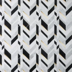 Tyra Nero 11.81 in. x 18.89 in. Polished Marble Wall Mosaic Tile (1.55 sq. ft./Each) by Ivy Hill Tile