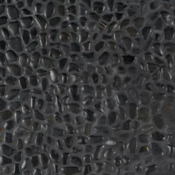 3D Pebble Rock Jet Black 12 in. x 12 in. x 10 mm Marble Mosaic Floor and Wall Tile by Ivy Hill Tile -The Elite Tile Sales Store obsidian black ivy hill tile marble tile ext3rd100679 44 1000