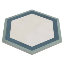 Dash Deco Ocean Cielo 8.5 in. x 9.84 in. Matte Hexagon Porcelain Floor and Wall Tile (12.66 sq. ft./Case) by Ivy Hill Tile -The Elite Tile Sales Store ocean cielo ivy hill tile porcelain tile ext3rd107126 1f 1000
