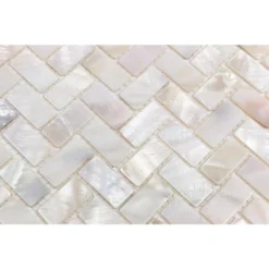 Pacific White Herringbone 11.81 in. x 11.81 in. Pearl Shell Mosaic Tile by Ivy Hill Tile 13 Pacific White Herringbone 11.81 in. x 11.81 in. Pearl Shell Mosaic Tile by Ivy Hill Tile -The Elite Tile Sales Store pearl ivy hill tile glass tile ext3rd102056 1d 1000