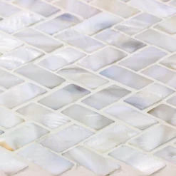 Pacific White Herringbone 11.81 in. x 11.81 in. Pearl Shell Mosaic Tile by Ivy Hill Tile 12 Pacific White Herringbone 11.81 in. x 11.81 in. Pearl Shell Mosaic Tile by Ivy Hill Tile -The Elite Tile Sales Store pearl ivy hill tile glass tile ext3rd102056 a0 1000