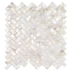 Pacific White Herringbone 11.81 in. x 11.81 in. Pearl Shell Mosaic Tile by Ivy Hill Tile 14 Pacific White Herringbone 11.81 in. x 11.81 in. Pearl Shell Mosaic Tile by Ivy Hill Tile -The Elite Tile Sales Store pearl ivy hill tile glass tile ext3rd102056 c3 1000