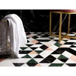 Prisma Pink 13.5 in. x 7.75 in. Polished Marble Floor and Wall Tile (0.73 sq. ft./Each) by Ivy Hill Tile 11 Prisma Pink 13.5 in. x 7.75 in. Polished Marble Floor and Wall Tile (0.73 sq. ft./Each) by Ivy Hill Tile -The Elite Tile Sales Store pink ivy hill tile marble tile ext3rd101453 e1 1000