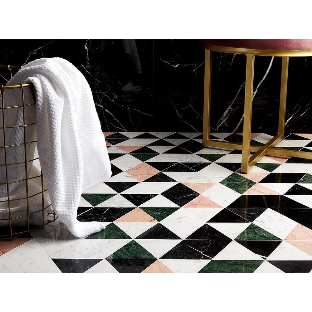 Prisma Pink 13.5 in. x 7.75 in. Polished Marble Floor and Wall Tile (0.73 sq. ft./Each) by Ivy Hill Tile 4 Prisma Pink 13.5 in. x 7.75 in. Polished Marble Floor and Wall Tile (0.73 sq. ft./Each) by Ivy Hill Tile - Image 2