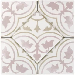 Anabella Tate 9 in. x 9 in. x 11mm Matte Porcelain Floor and Wall Tile (10.76 sq. ft. / box) by Ivy Hill Tile -The Elite Tile Sales Store pink sand white ivy hill tile porcelain tile ext3rd101352 1d 1000