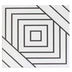 Script Line Positive 7.87 in. x 7.87 in. Matte Porcelain Floor and Wall Tile (10.32 sq. ft./Case) by Ivy Hill Tile