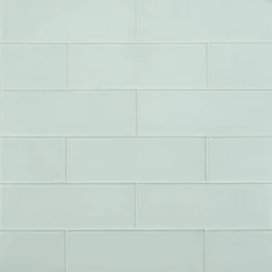 Contempo Seafoam Frosted 4 in. x 12 in. Glass Tile (15 pieces 5 sq.ft/Box) by Ivy Hill Tile