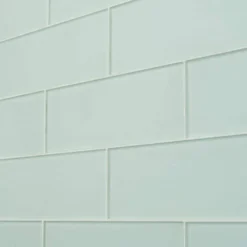 Contempo Seafoam Frosted 4 in. x 12 in. Glass Tile (15 pieces 5 sq.ft/Box) by Ivy Hill Tile -The Elite Tile Sales Store seafoam ivy hill tile glass tile ext3rd100926 c3 1000
