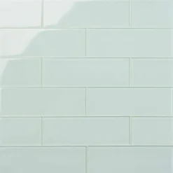 Contempo Seafoam 4 in. x 12 in. x 8mm Polished Glass Subway Wall Tile (1 sq. ft.) (15 pieces 5 sq.ft/Box) by Ivy Hill Tile