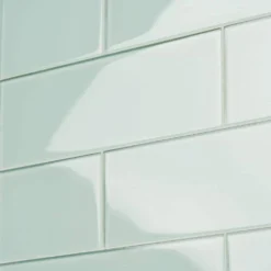 Contempo Seafoam 4 in. x 12 in. x 8mm Polished Glass Subway Wall Tile (1 sq. ft.) (15 pieces 5 sq.ft/Box) by Ivy Hill Tile -The Elite Tile Sales Store seafoam ivy hill tile glass tile ext3rd100927 c3 1000