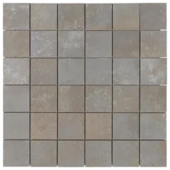 Voyager 2 in. x 2 in. Gray Metal Look Porcelain Mosaic Floor and Wall Tile by Ivy Hill Tile -The Elite Tile Sales Store silver ivy hill tile porcelain tile ext3rd104513 c3 1000