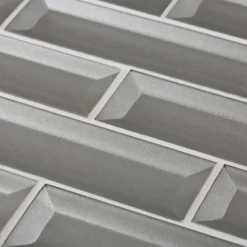 Silver Ingot 9.625 in. x 11.75 in. Interlocking Glossy Glass Mosaic Tile (7.854 sq. ft./Case) by Jeffrey Court -The Elite Tile Sales Store silver jeffrey court glass tile 96782 1d 1000