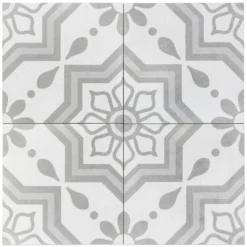 Sintra Silver Sky Encaustic 9 in. x 9 in. x 10mm Mate Porcelain Floor and Wall Tile (20 pieces / 10.65 sq. ft. / box) by Ivy Hill Tile -The Elite Tile Sales Store silver sky ivy hill tile porcelain tile ext3rd101333 c3 1000