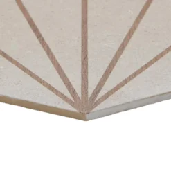 Klyda Beams Taupe 12.6 in. x 14.5 in. Matte Hexagon Porcelain Floor and Wall Tile (10.51 sq. ft. / Case) by Ivy Hill Tile -The Elite Tile Sales Store taupe ivy hill tile porcelain tile ext3rd106093 4f 1000