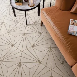 Klyda Beams Taupe 12.6 in. x 14.5 in. Matte Hexagon Porcelain Floor and Wall Tile (10.51 sq. ft. / Case) by Ivy Hill Tile -The Elite Tile Sales Store taupe ivy hill tile porcelain tile ext3rd106093 76 1000