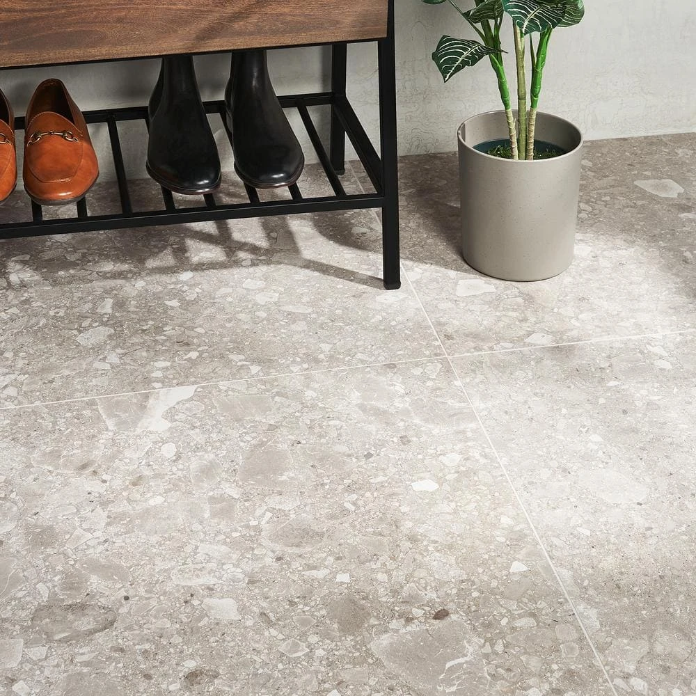Rizzo 2.0 Taupe 23.54 in. x 23.54 in. Matte Porcelain Floor and Wall Tile (11.54 sq. ft./Case) by Ivy Hill Tile 4 Rizzo 2.0 Taupe 23.54 in. x 23.54 in. Matte Porcelain Floor and Wall Tile (11.54 sq. ft./Case) by Ivy Hill Tile - Image 2