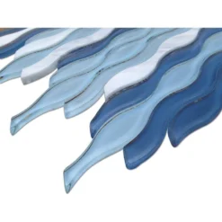 Flow Wave 12 in. x 11-1/2 in. Glass and Marble Mosaic Tile by Ivy Hill Tile 12 Flow Wave 12 in. x 11-1/2 in. Glass and Marble Mosaic Tile by Ivy Hill Tile -The Elite Tile Sales Store wave ivy hill tile glass tile ext3rd104811 44 1000