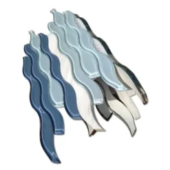 Flow Wave 12 in. x 11-1/2 in. Glass and Marble Mosaic Tile by Ivy Hill Tile 10 Flow Wave 12 in. x 11-1/2 in. Glass and Marble Mosaic Tile by Ivy Hill Tile -The Elite Tile Sales Store wave ivy hill tile glass tile ext3rd104811 4f 1000
