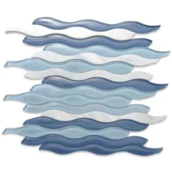 Flow Wave 12 in. x 11-1/2 in. Glass and Marble Mosaic Tile by Ivy Hill Tile 13 Flow Wave 12 in. x 11-1/2 in. Glass and Marble Mosaic Tile by Ivy Hill Tile -The Elite Tile Sales Store wave ivy hill tile glass tile ext3rd104811 fa 1000
