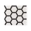 Hexagon Pattern White 9.875 in. x 11.375 in. Hexagon Matte Glass Mosaic Wall and Floor Tile (15.60 sq. ft./Case) by Jeffrey Court 2 Hexagon Pattern White 9.875 in. x 11.375 in. Hexagon Matte Glass Mosaic Wall and Floor Tile (15.60 sq. ft./Case) by Jeffrey Court -The Elite Tile Sales Store white blk jeffrey court glass tile 13093 64 1000