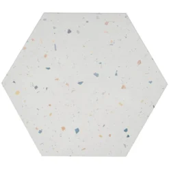 Malati White Confetti 12.5 in. x 14.5 in. Matte Porcelain Hexagon Floor and Wall Tile (10.51 sq. ft./Case) by Ivy Hill Tile 14 Malati White Confetti 12.5 in. x 14.5 in. Matte Porcelain Hexagon Floor and Wall Tile (10.51 sq. ft./Case) by Ivy Hill Tile -The Elite Tile Sales Store white confetti ivy hill tile porcelain tile ext3rd105939 4f 1000