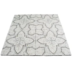 Garden White Gray 12 in. x 12 in. x 10 mm Marble Mosaic Tile by Ivy Hill Tile -The Elite Tile Sales Store white gray ivy hill tile marble tile ext3rd101216 1d 1000