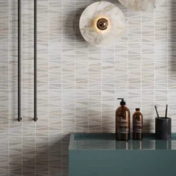 Meander White/Grey 10.625 in. x 12 in. Interlocking Honed Marble Wall and Floor Mosaic Tile (0.885 sq. ft./Each) by Jeffrey Court -The Elite Tile Sales Store white gray jeffrey court marble tile 13016 a0 1000