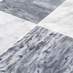 Checkmate White/Grey 11.875 in. x 11.875 in. Square Honed Carrara/Bardiglio Marble Mosaic Tile (9.79 sq. ft./Case) by Jeffrey Court -The Elite Tile Sales Store white grey jeffrey court marble tile 13028 1d 1000
