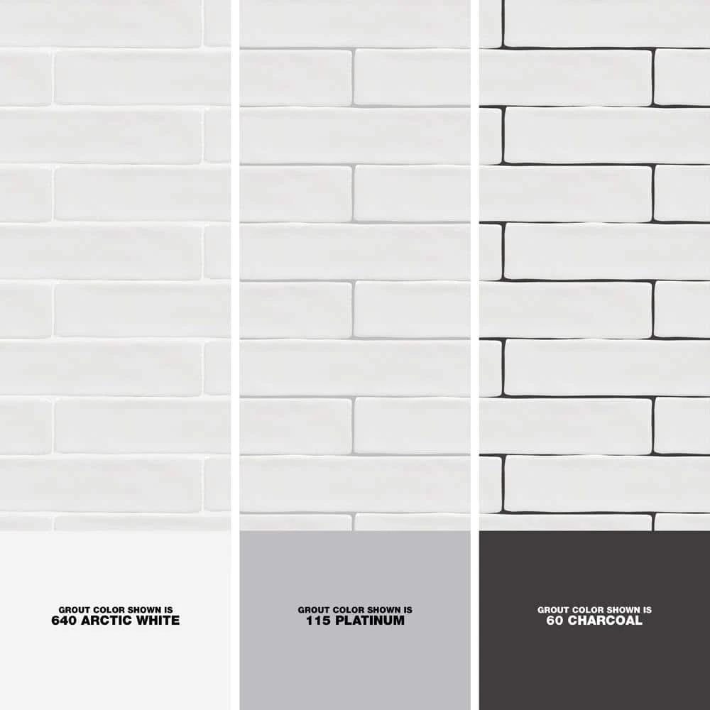 Newport White 2 in. x 10 in. x 11mm Polished Ceramic Subway Wall Tile (40 pieces / 5.38 sq. ft. / box) by Ivy Hill Tile 6 Newport White 2 in. x 10 in. x 11mm Polished Ceramic Subway Wall Tile (40 pieces / 5.38 sq. ft. / box) by Ivy Hill Tile - Image 4