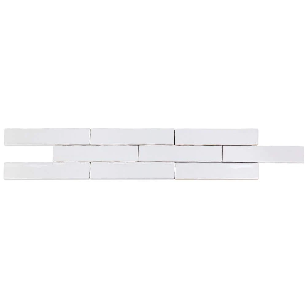 Newport White 2 in. x 10 in. x 11mm Polished Ceramic Subway Wall Tile (40 pieces / 5.38 sq. ft. / box) by Ivy Hill Tile 10 Newport White 2 in. x 10 in. x 11mm Polished Ceramic Subway Wall Tile (40 pieces / 5.38 sq. ft. / box) by Ivy Hill Tile - Image 8
